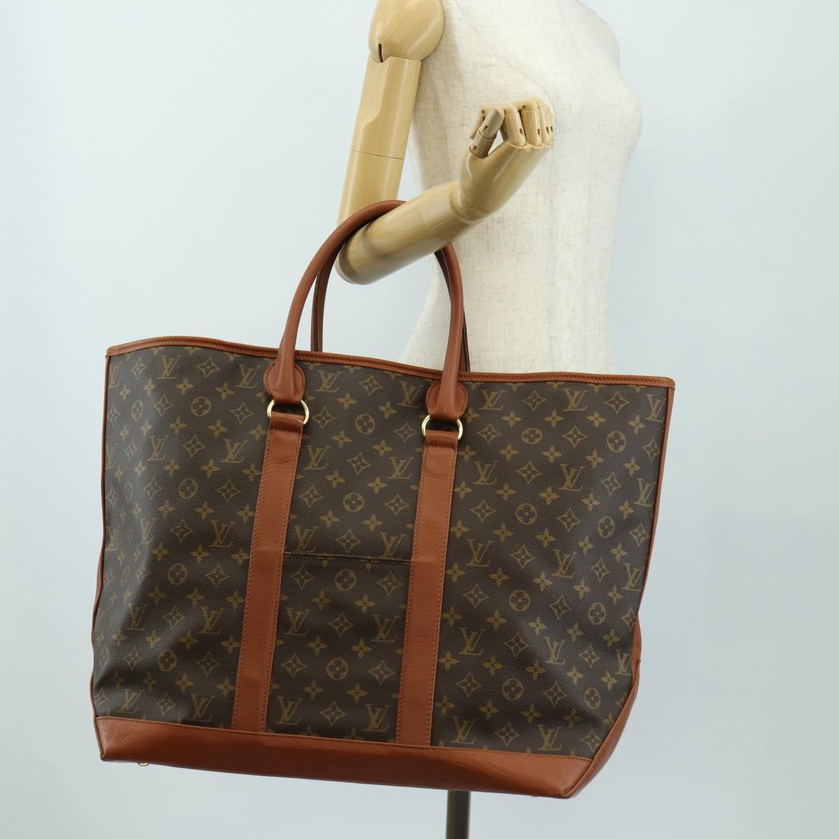 LOUIS VUITTON Monogram Sac Weekend GM Tote Bag M42420 LV Auth 184299V