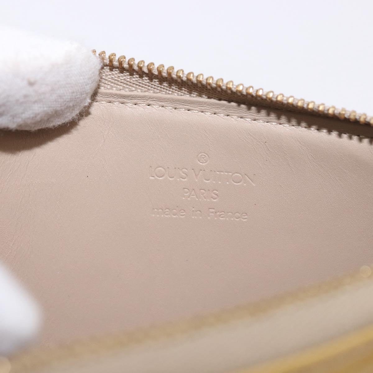 LOUIS VUITTON Monogram Vernis Lexington Pouch Beige M91010 LV Auth 184312