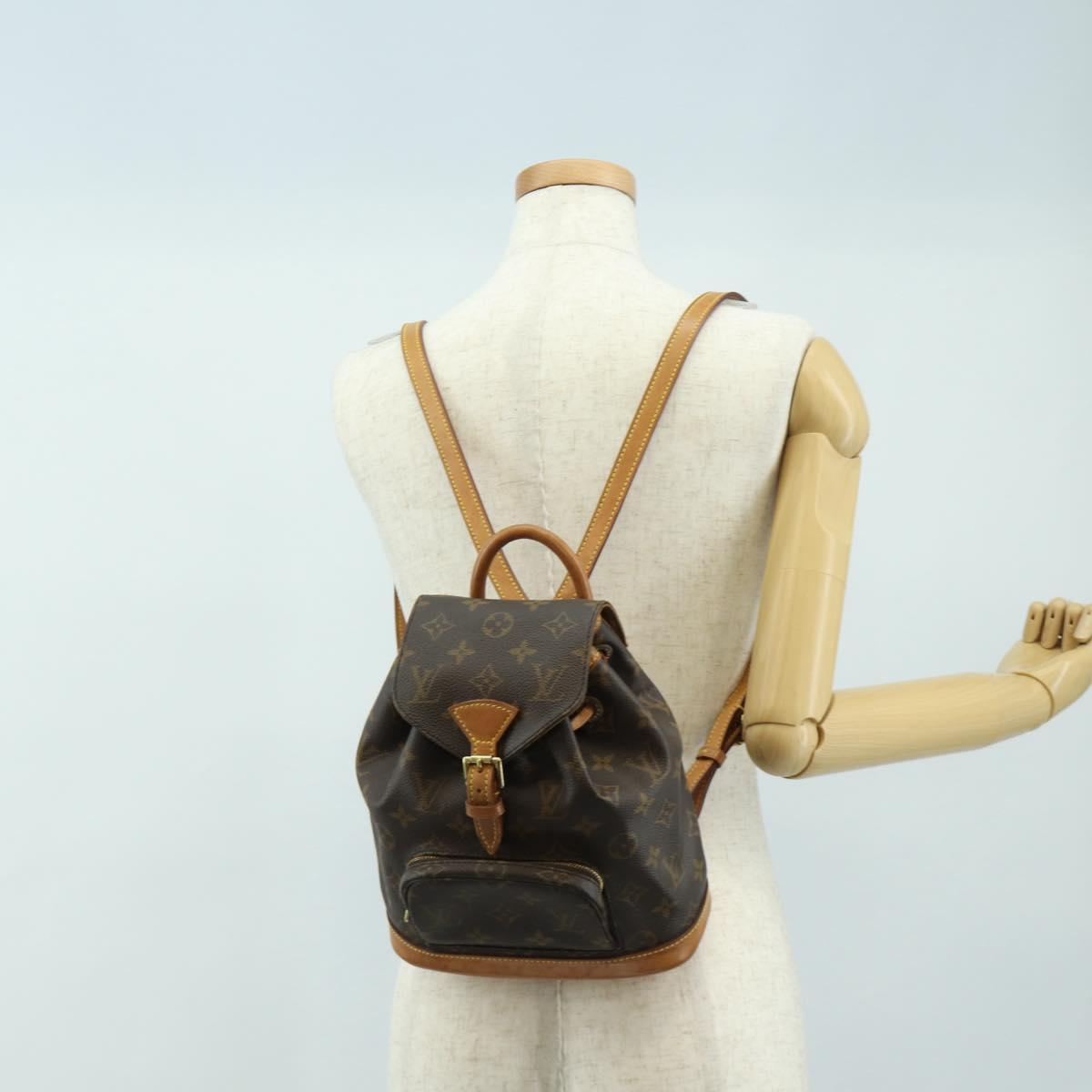 LOUIS VUITTON Monogram Montsouris PM Backpack M51137 LV Auth 184322V