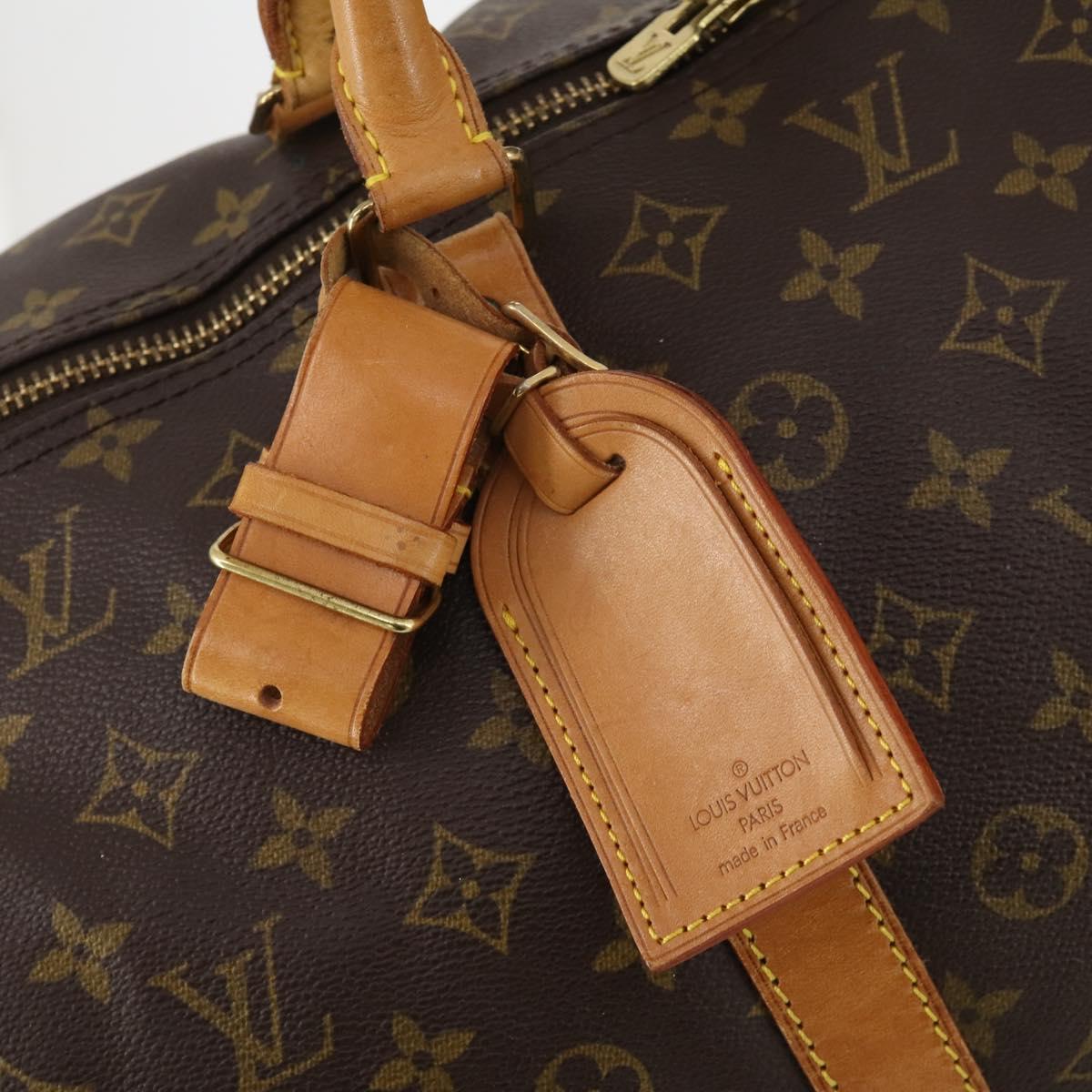LOUIS VUITTON Monogram Keepall 60 Boston Bag M41422 LV Auth 184326A