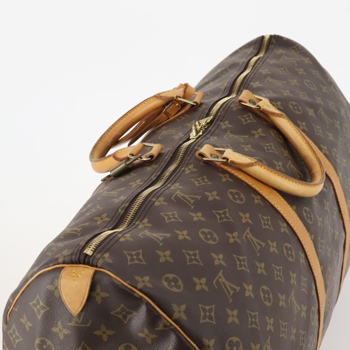 LOUIS VUITTON Monogram Keepall 60 Boston Bag M41422 LV Auth 184326A