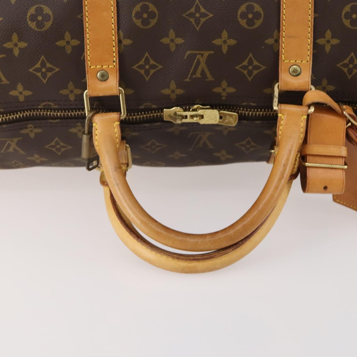 LOUIS VUITTON Monogram Keepall 60 Boston Bag M41422 LV Auth 184326A