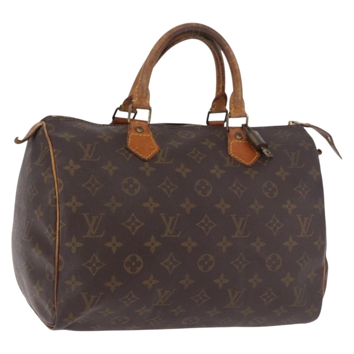 LOUIS VUITTON Monogram Speedy 30 Hand Bag M41526 LV Auth 184333A