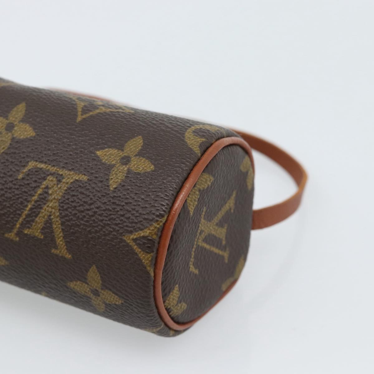 LOUIS VUITTON Monogram Papillon Pouch LV Auth 184339