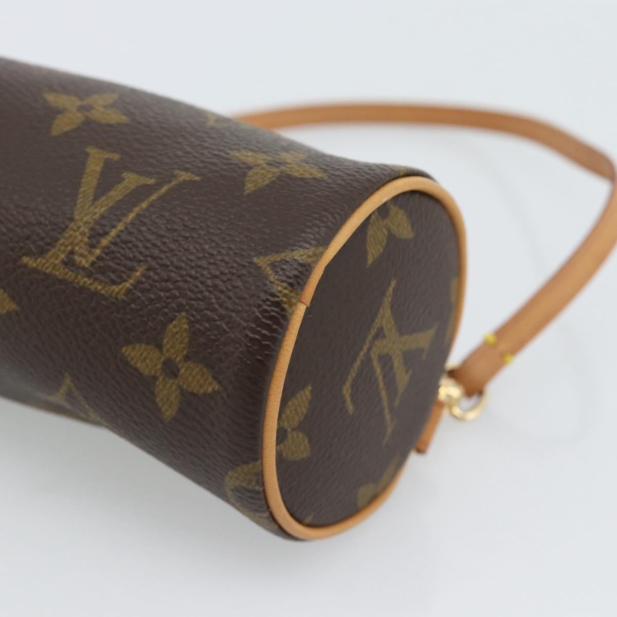 LOUIS VUITTON Monogram Papillon Pouch LV Auth 184345V