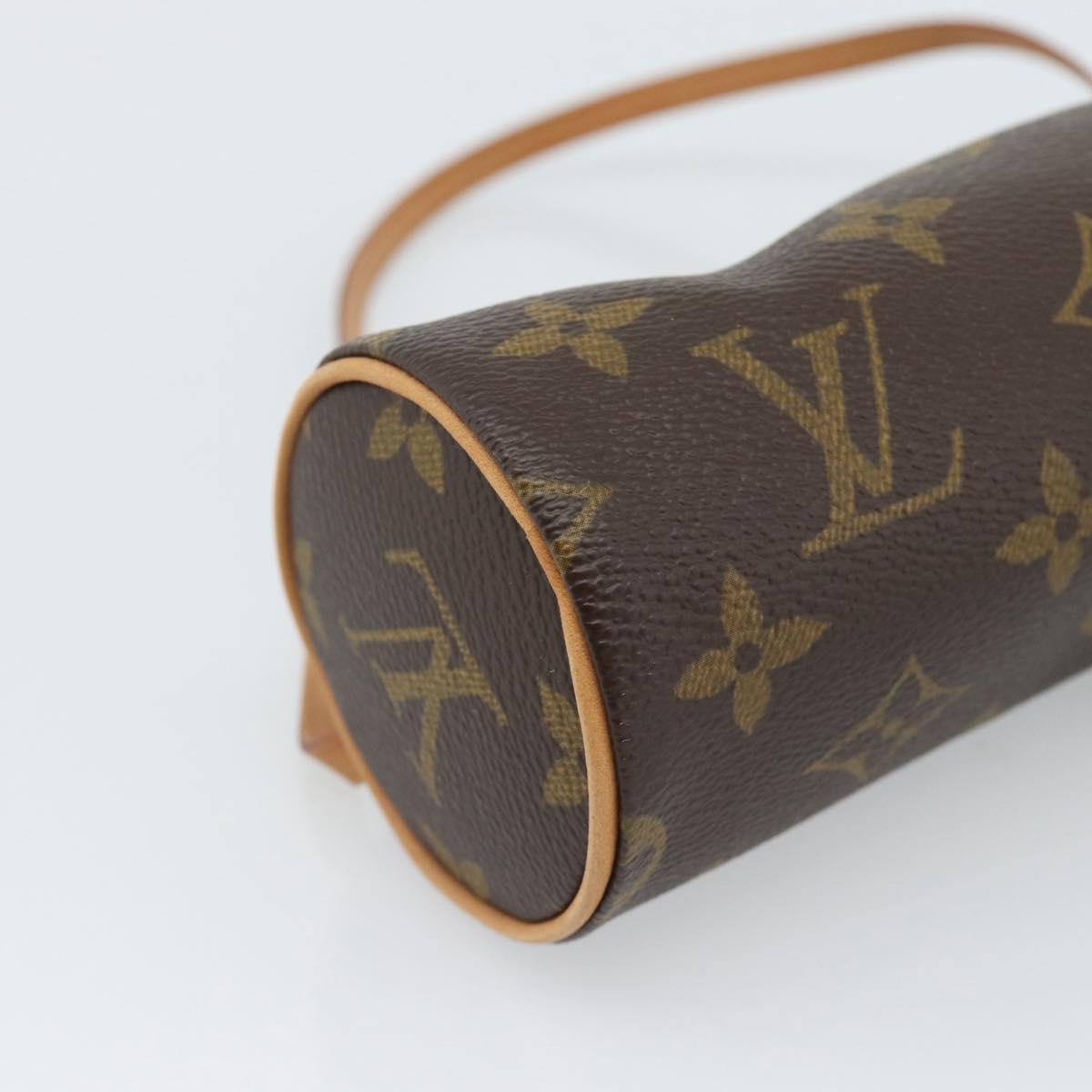 LOUIS VUITTON Monogram Papillon Pouch LV Auth 184345V