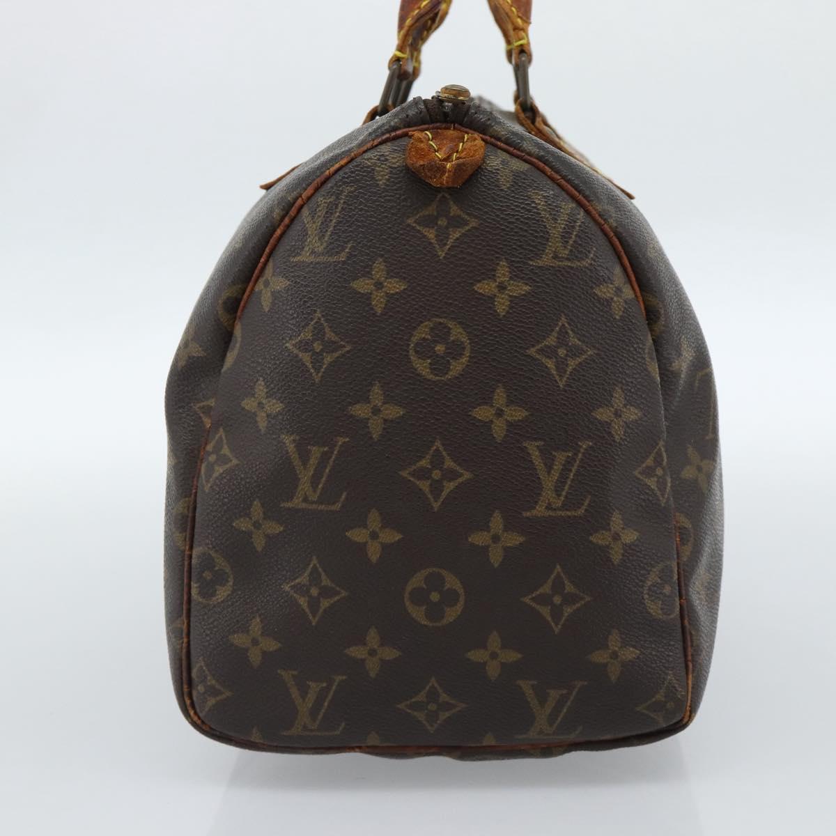 LOUIS VUITTON Monogram Speedy 30 Hand Bag M41526 LV Auth 184356