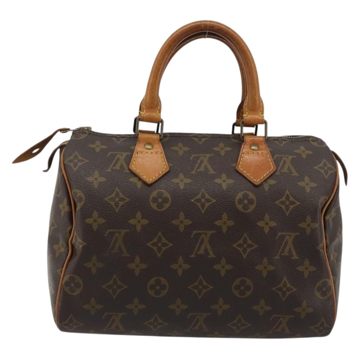 LOUIS VUITTON Monogram Speedy 25 Hand Bag M41528 LV Auth 184357A