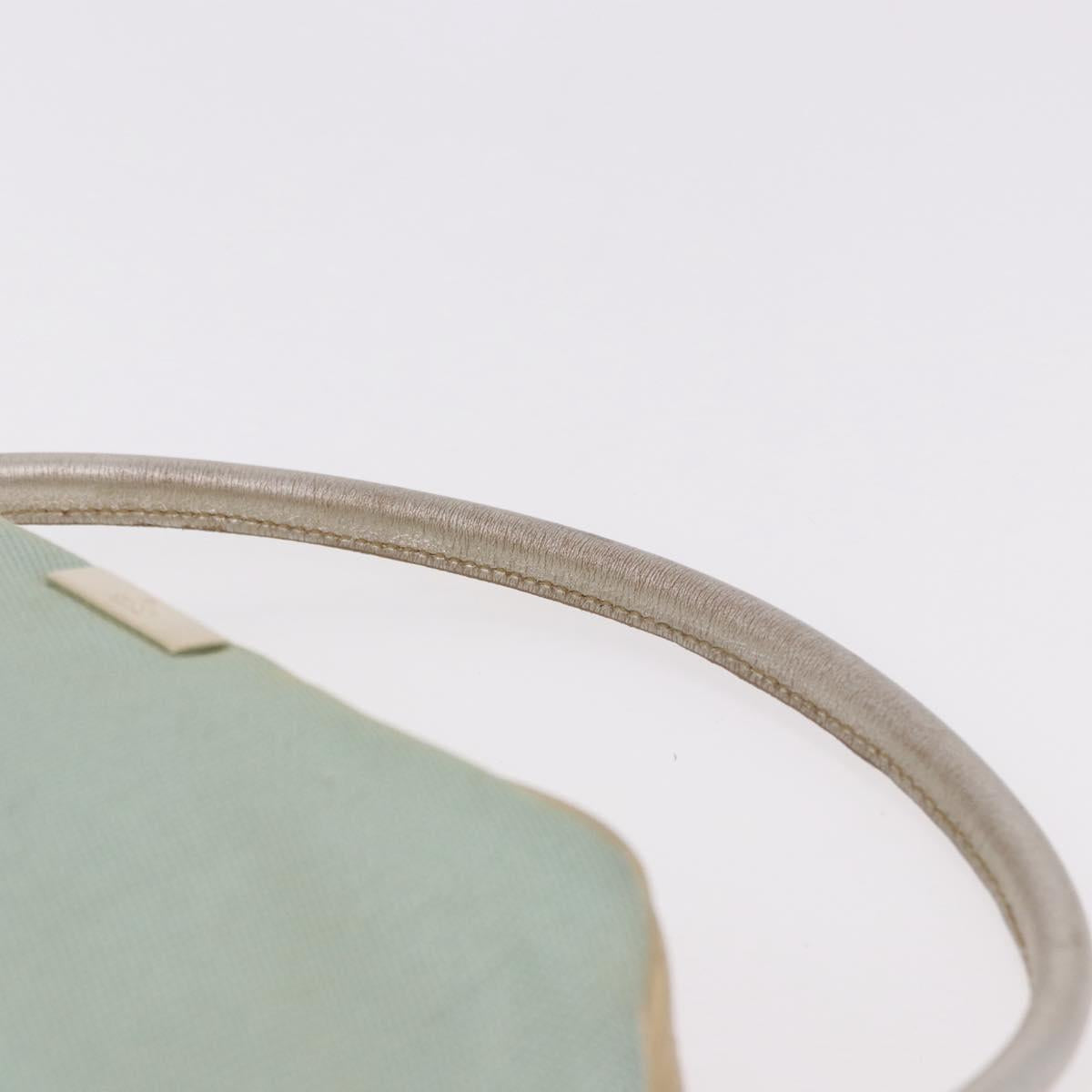 GUCCI Hand Bag Canvas Leather Light Blue 039 1133 Auth 184368A