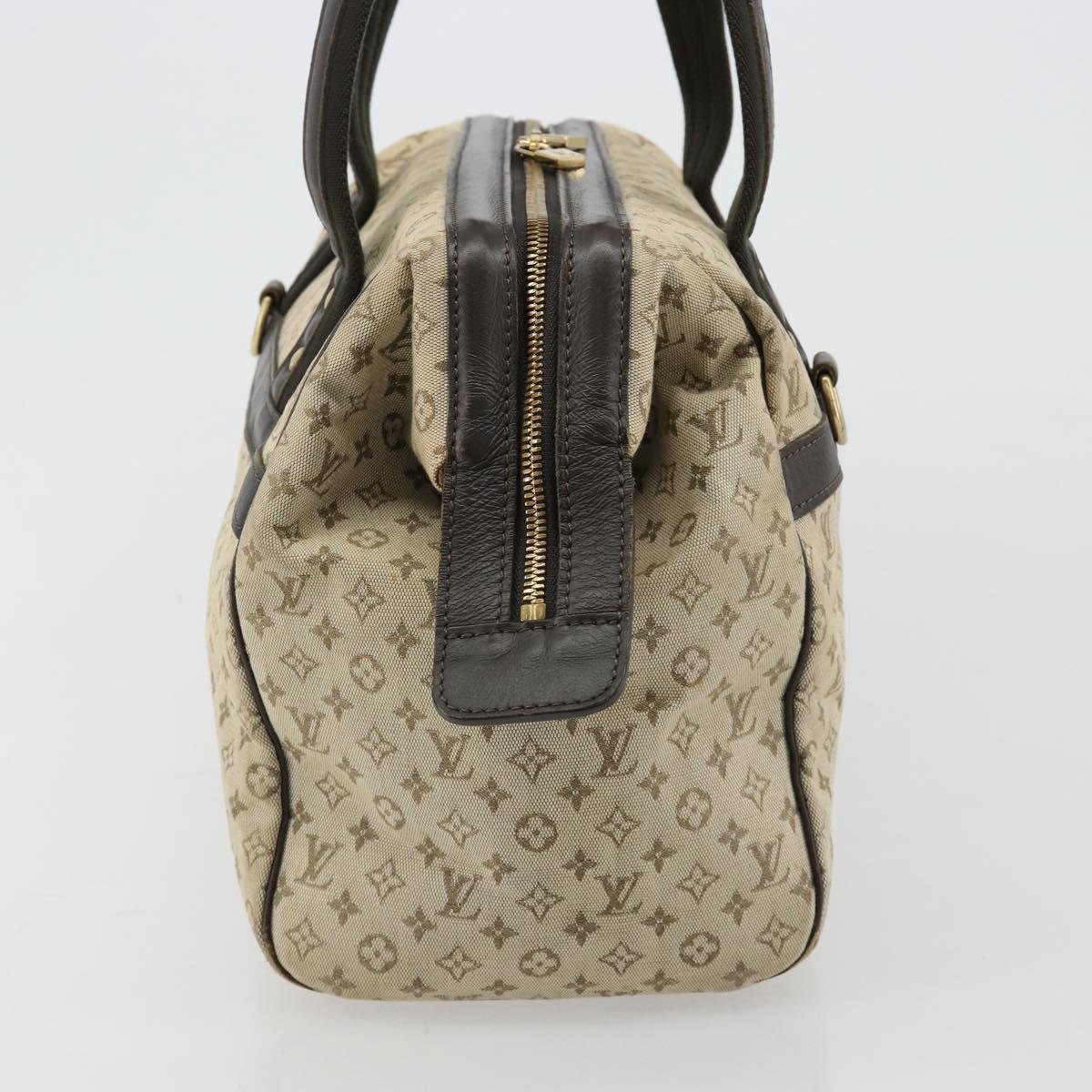 LOUIS VUITTON Monogram Mini Josephine PM Hand Bag Khaki M92215 LV Auth 184371