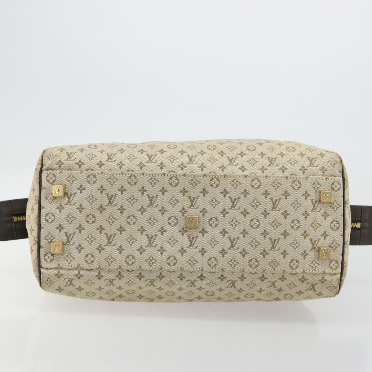 LOUIS VUITTON Monogram Mini Josephine PM Hand Bag Khaki M92215 LV Auth 184371