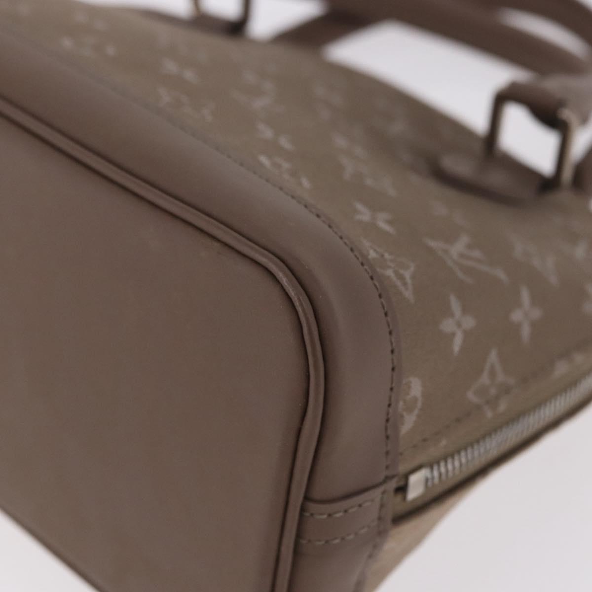 LOUIS VUITTON Monogram Satin Little Alma Hand Bag Gray M92147 LV Auth 184372