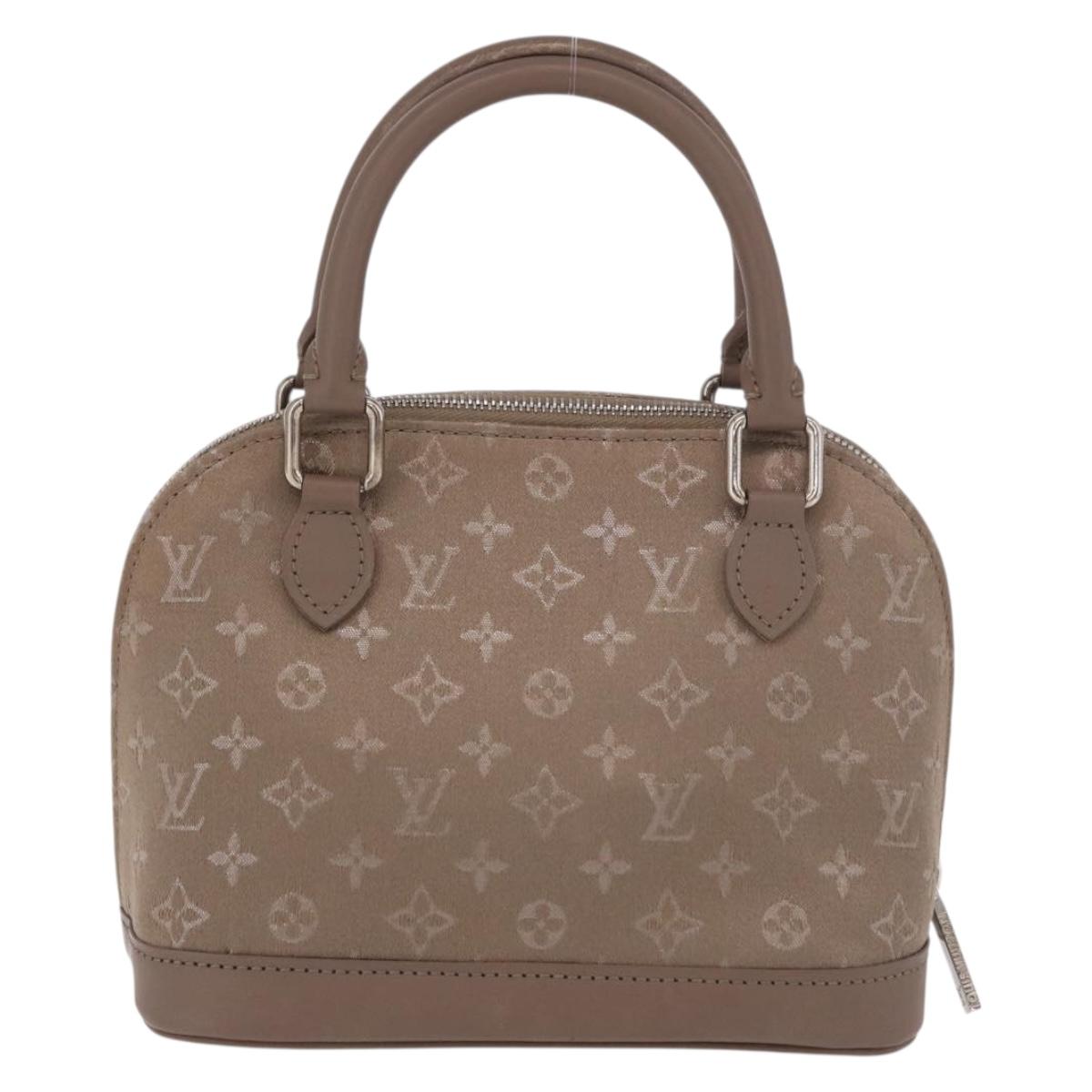 LOUIS VUITTON Monogram Satin Little Alma Hand Bag Gray M92147 LV Auth 184372