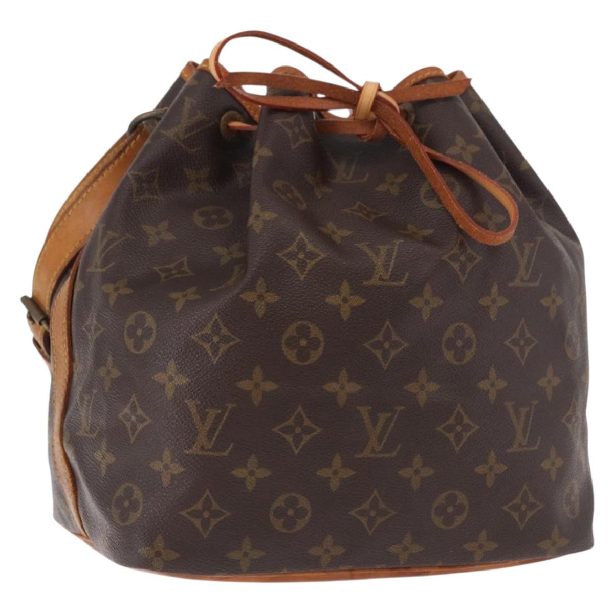 LOUIS VUITTON Monogram Petit Noe Shoulder Bag M42226 LV Auth 184376A