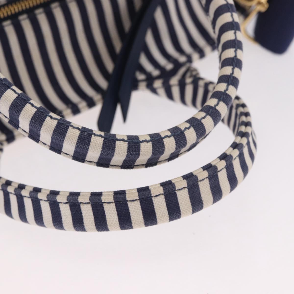 PRADA Hand Bag Rattan Beige Gold Auth 184379SAM