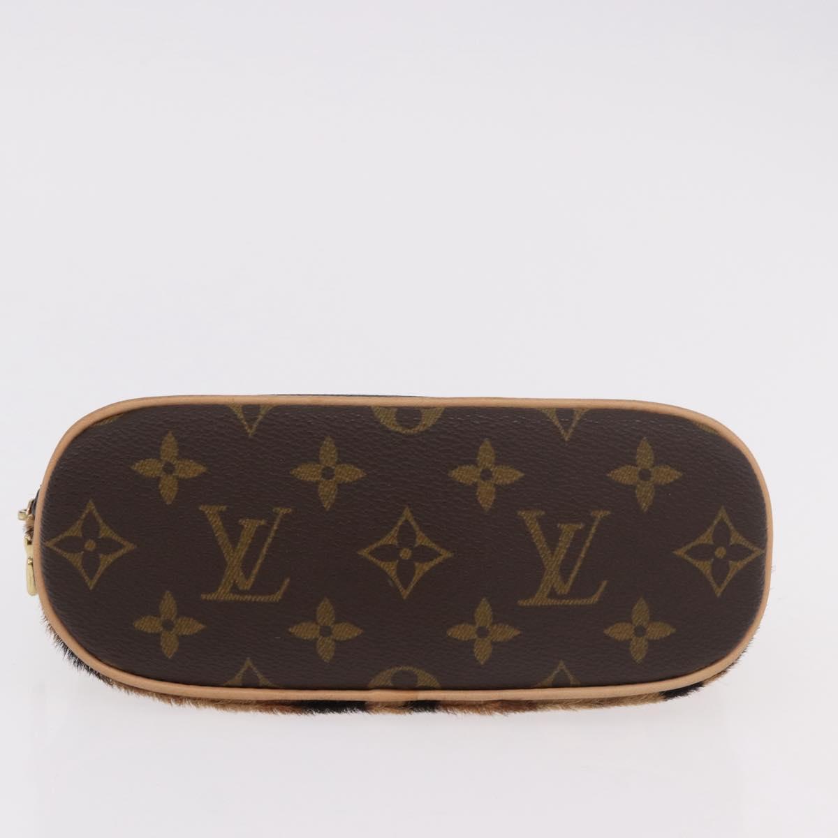LOUIS VUITTON Monogram Leopard Azzedine Alaia Alma Bag M99032 Auth 184381SAM