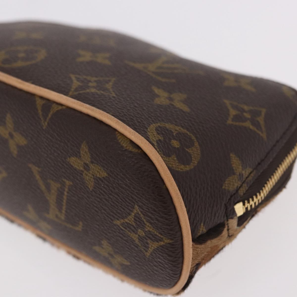 LOUIS VUITTON Monogram Leopard Azzedine Alaia Alma Bag M99032 Auth 184381SAM