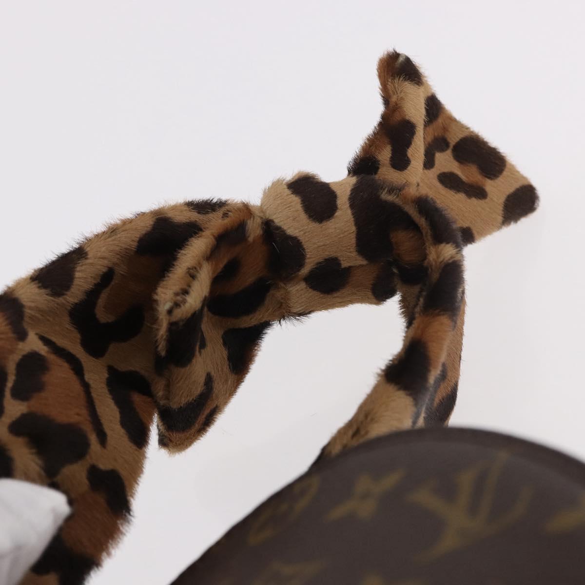 LOUIS VUITTON Monogram Leopard Azzedine Alaia Alma Bag M99032 Auth 184381SAM