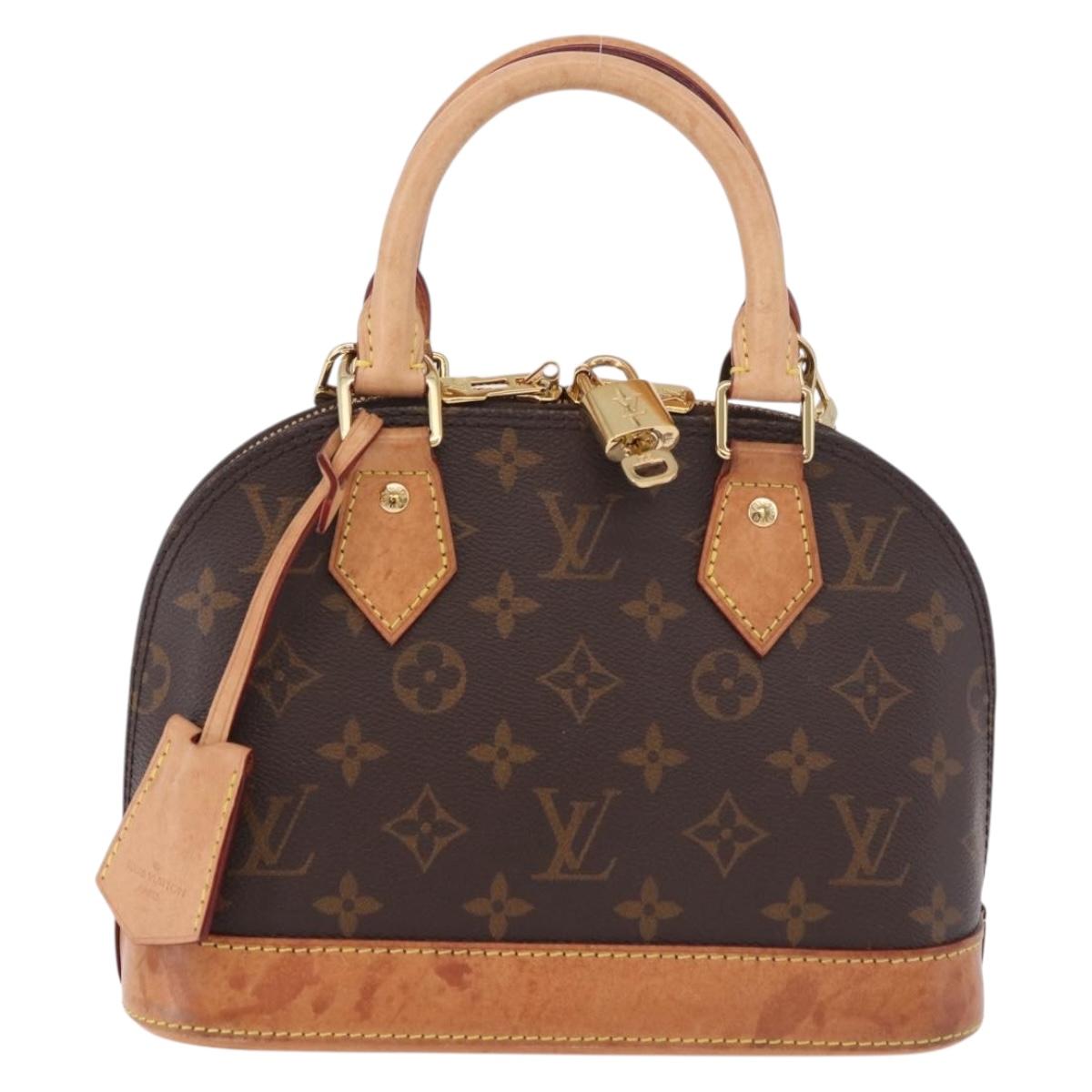 LOUIS VUITTON Monogram Alma BB Hand Bag 2way M53152 LV Auth 184390A