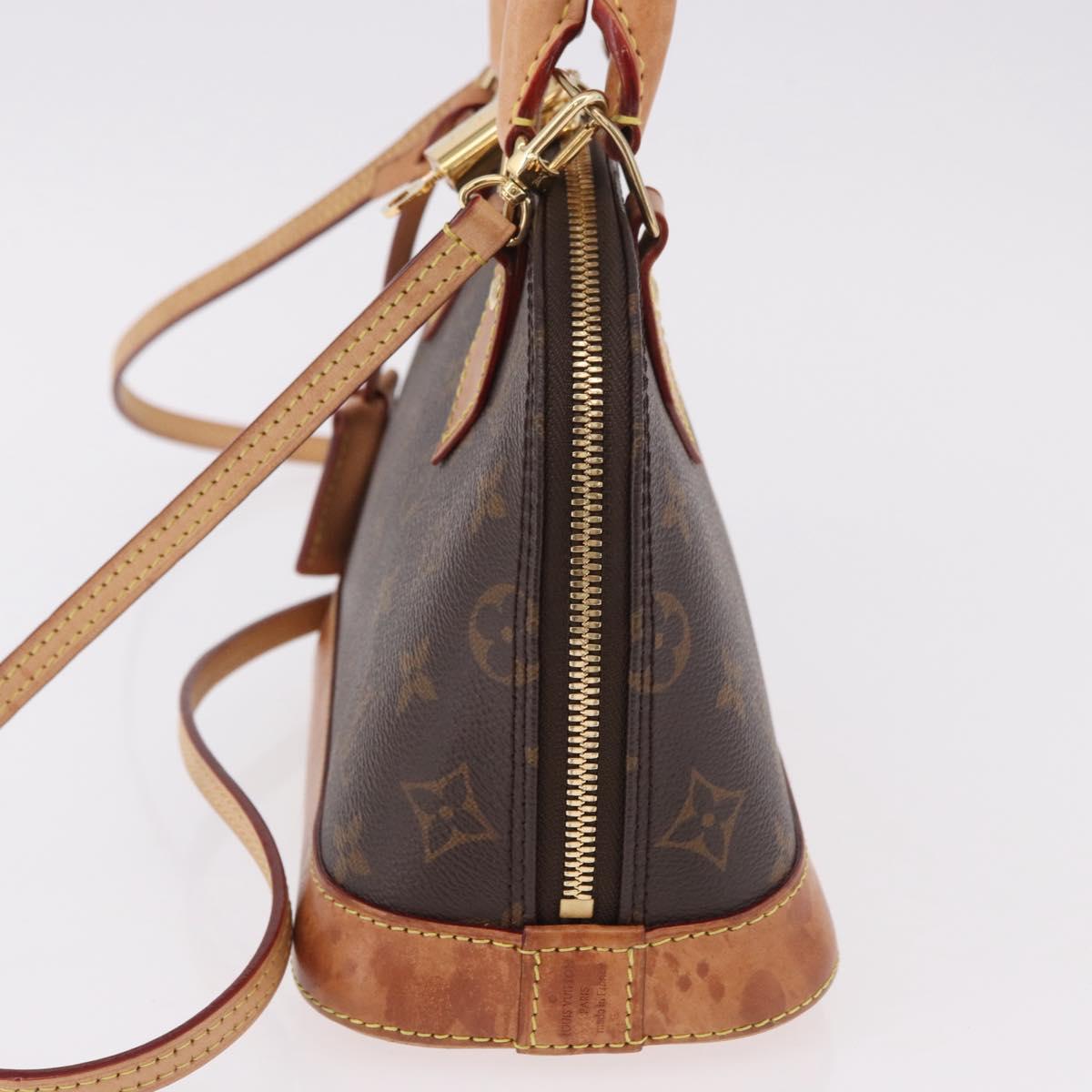LOUIS VUITTON Monogram Alma BB Hand Bag 2way M53152 LV Auth 184390A