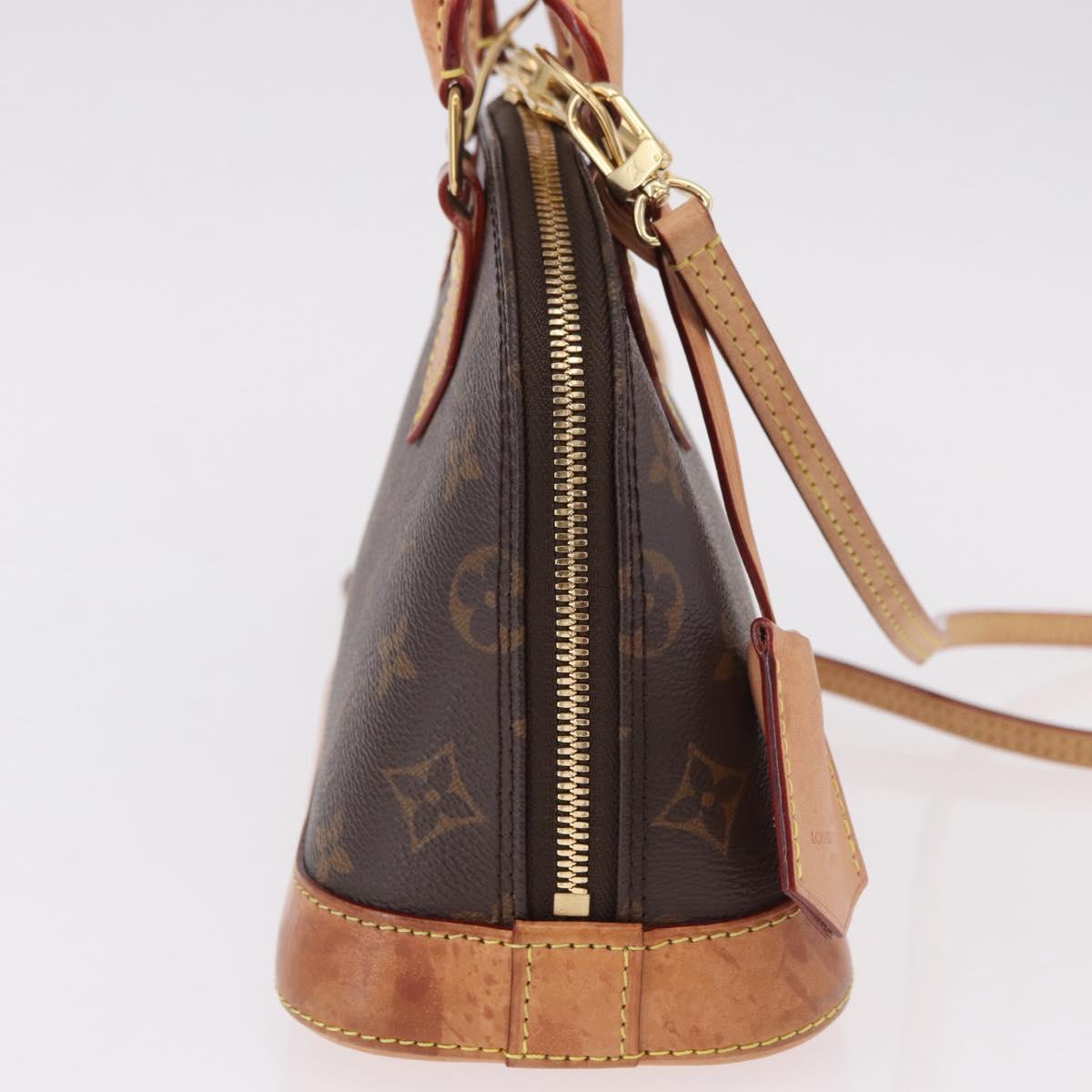 LOUIS VUITTON Monogram Alma BB Hand Bag 2way M53152 LV Auth 184390A