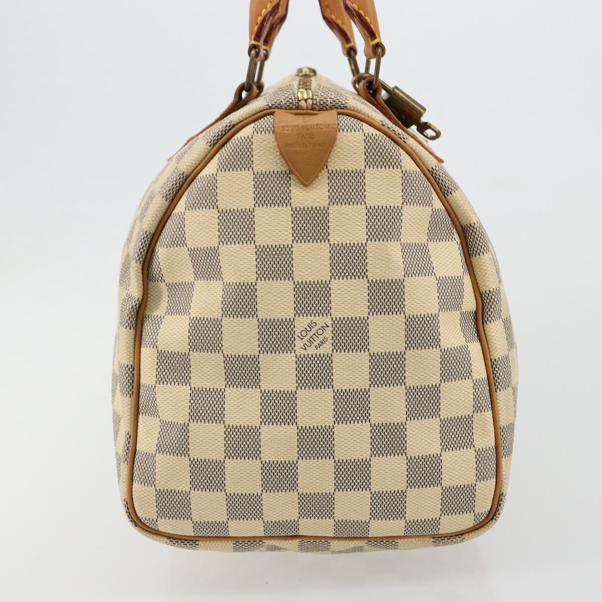 LOUIS VUITTON Damier Azur Speedy 30 Hand Bag N41533 LV Auth 184391A