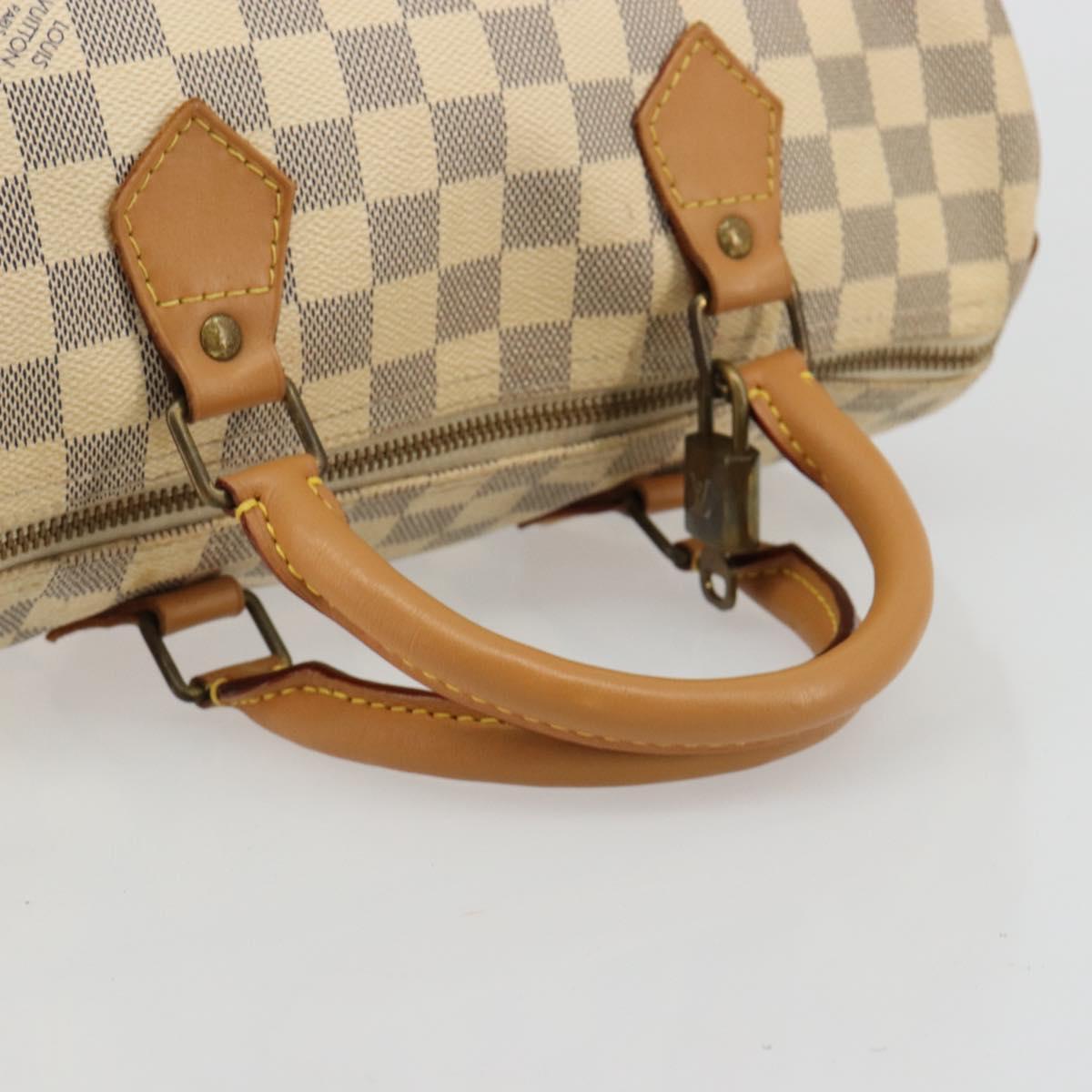 LOUIS VUITTON Damier Azur Speedy 30 Hand Bag N41533 LV Auth 184391A