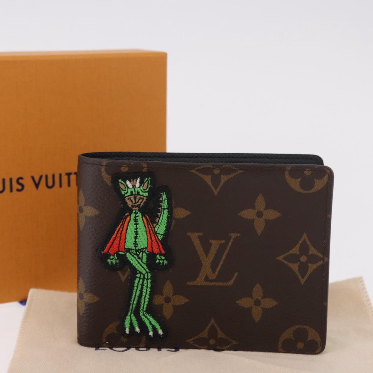 LOUIS VUITTON Animal Monogram Portefeuille Slender NM M80156 Auth 184392SM