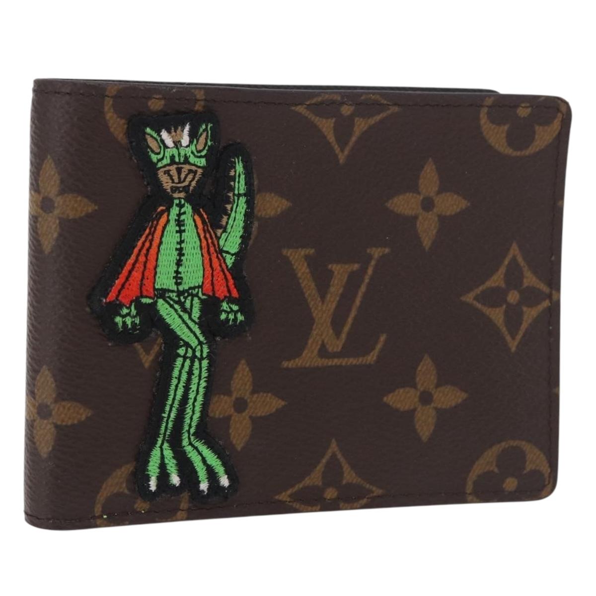 LOUIS VUITTON Animal Monogram Portefeuille Slender NM M80156 Auth 184392SM