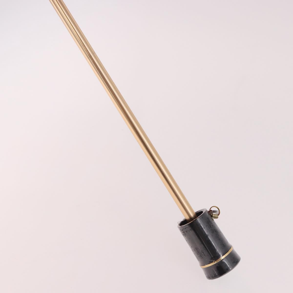 SAINT LAURENT Folding Umbrella Polyester Red Gold Auth 184398M