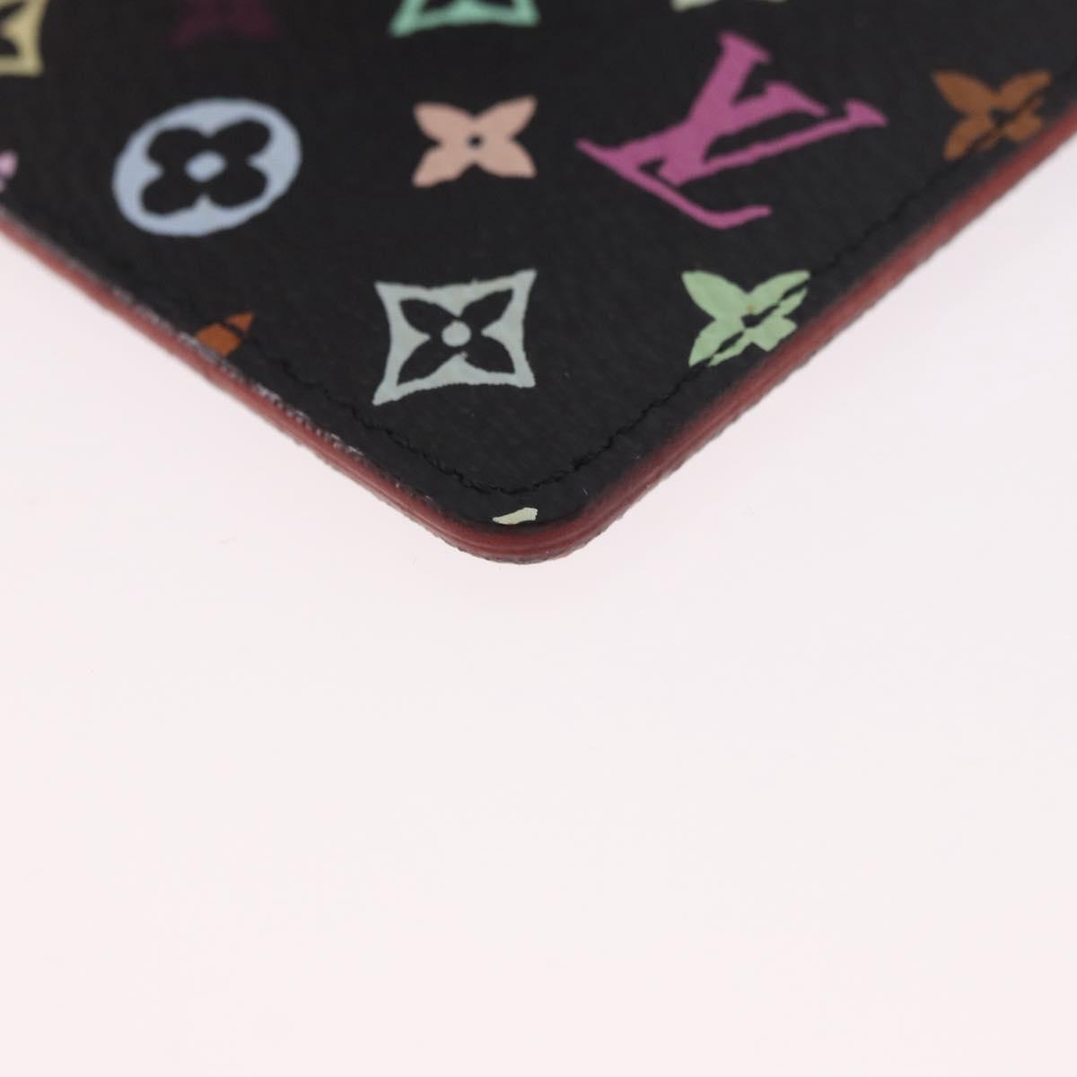LOUIS VUITTON Monogram Multicolor Etui Mirror Black M92651 LV Auth 184415V