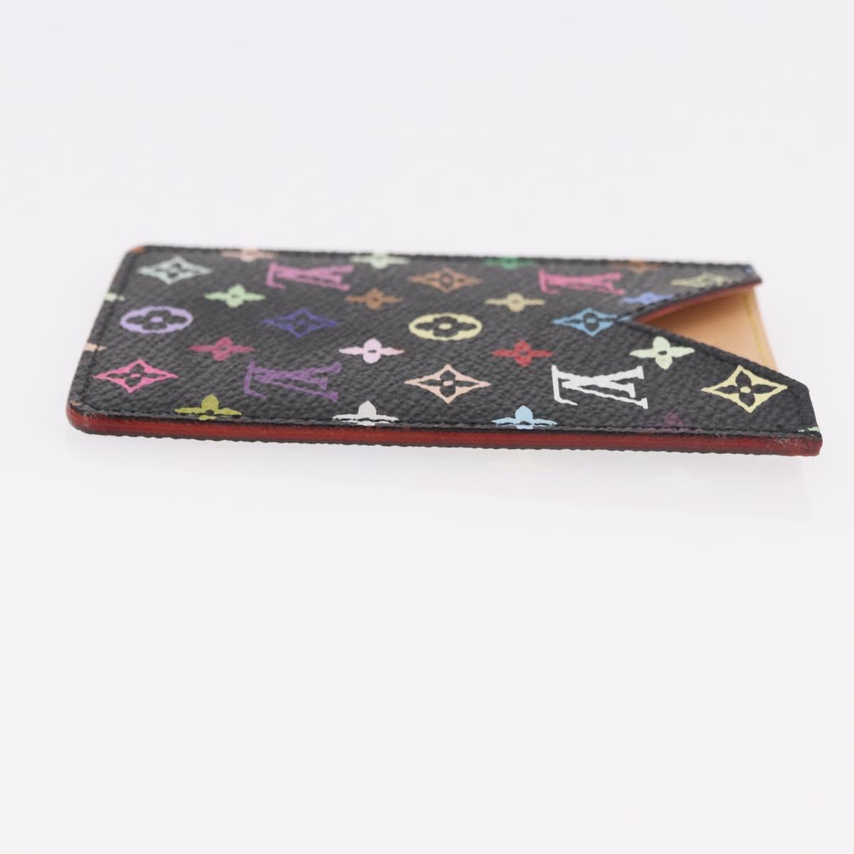 LOUIS VUITTON Monogram Multicolor Etui Mirror Black M92651 LV Auth 184415V