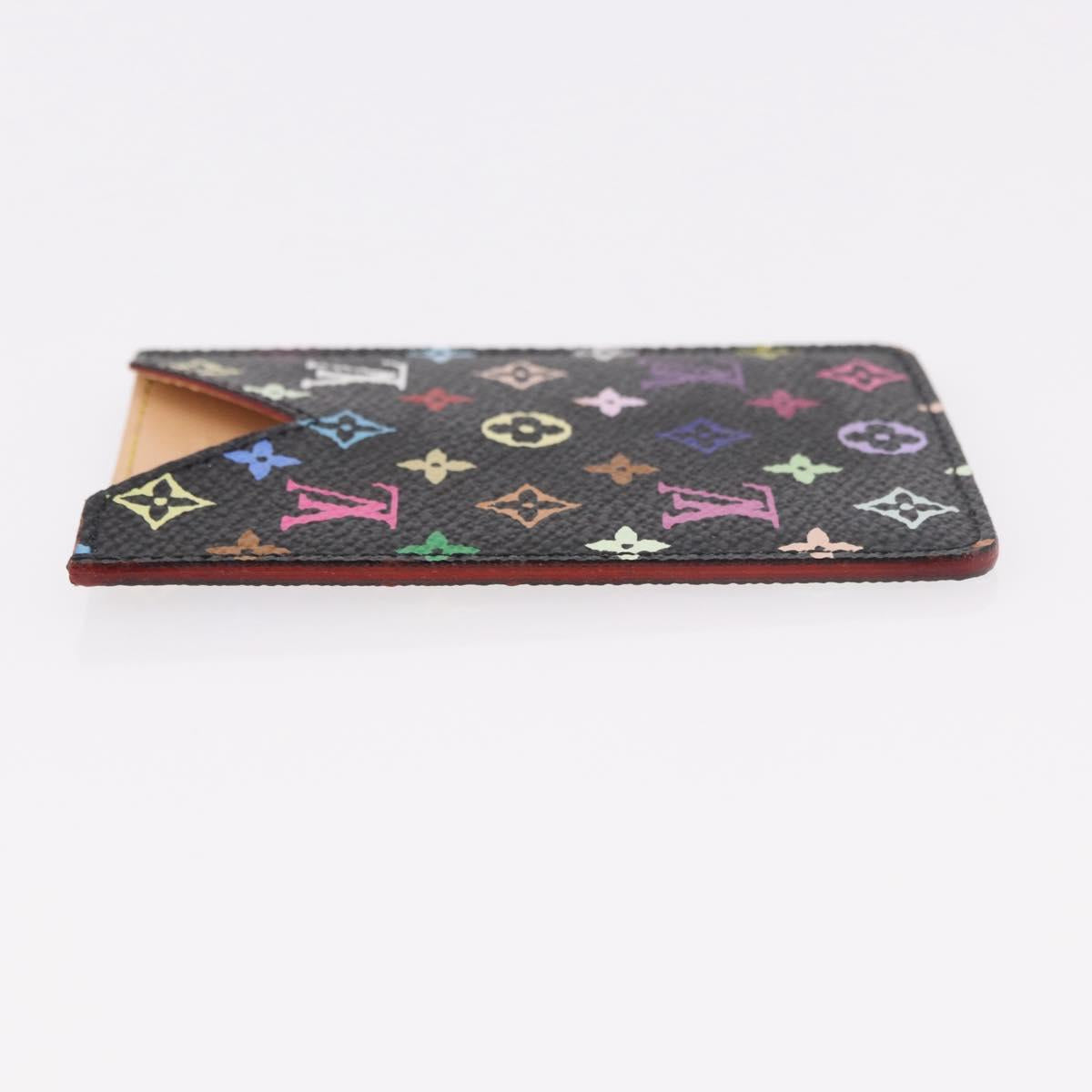 LOUIS VUITTON Monogram Multicolor Etui Mirror Black M92651 LV Auth 184415V