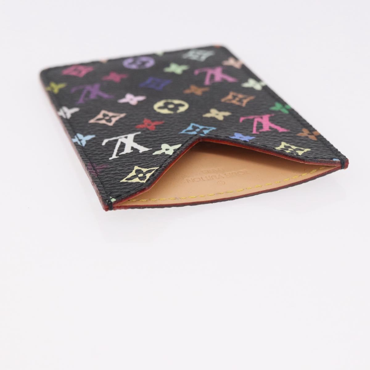 LOUIS VUITTON Monogram Multicolor Etui Mirror Black M92651 LV Auth 184415V