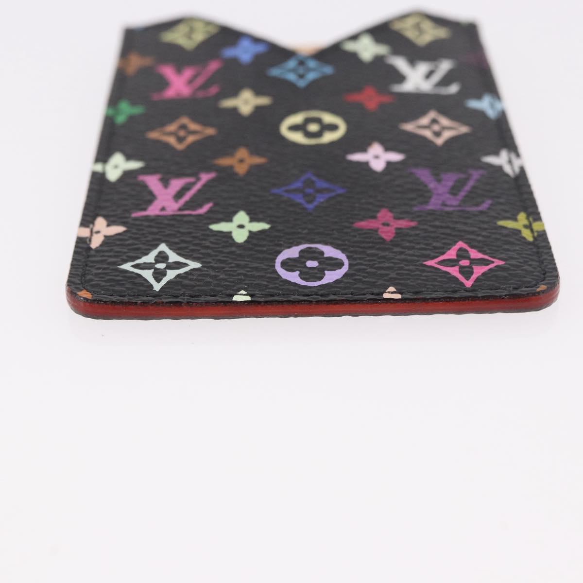 LOUIS VUITTON Monogram Multicolor Etui Mirror Black M92651 LV Auth 184415V