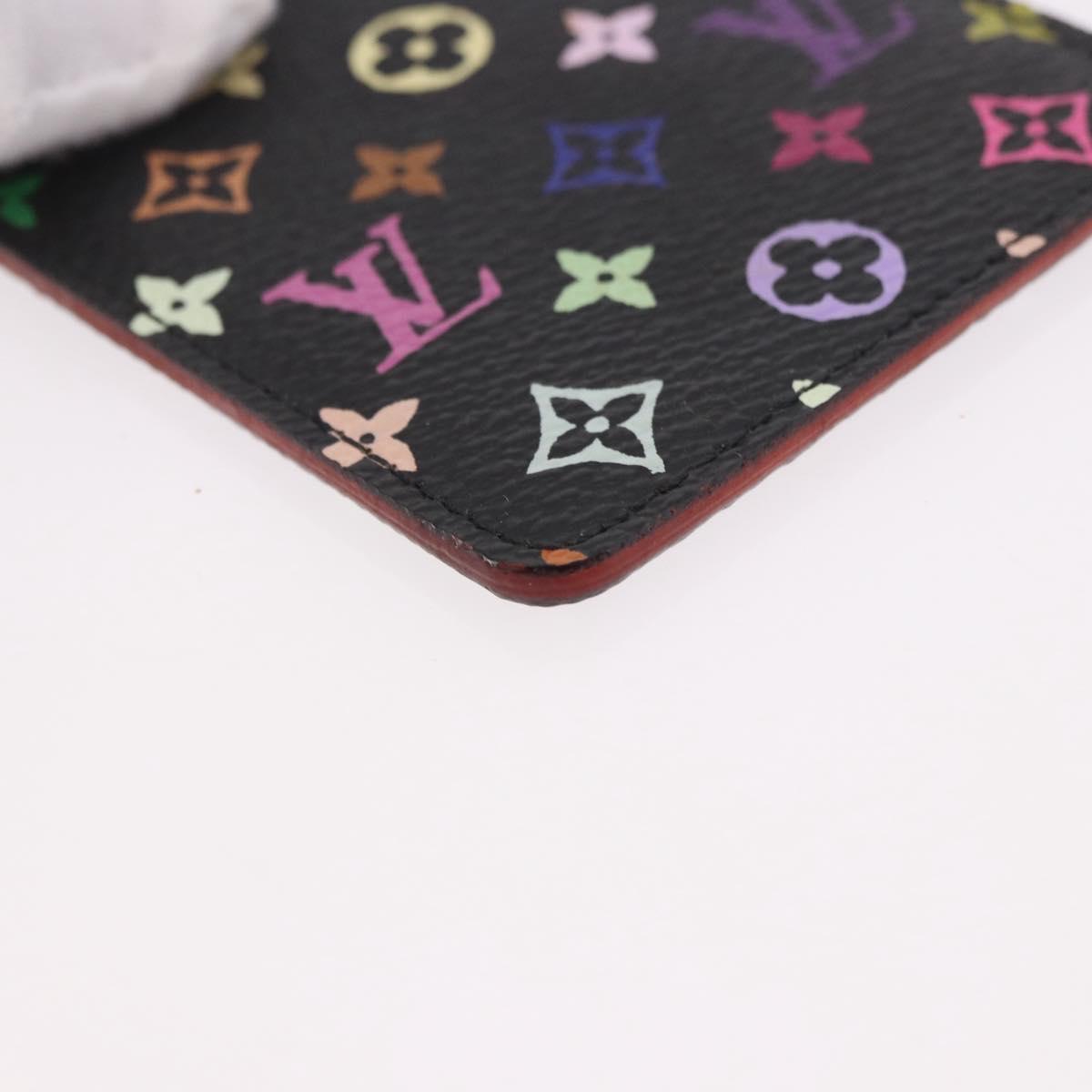 LOUIS VUITTON Monogram Multicolor Etui Mirror Black M92651 LV Auth 184415V