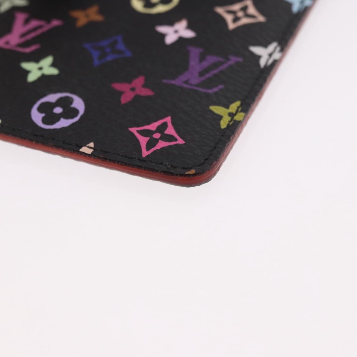 LOUIS VUITTON Monogram Multicolor Etui Mirror Black M92651 LV Auth 184415V
