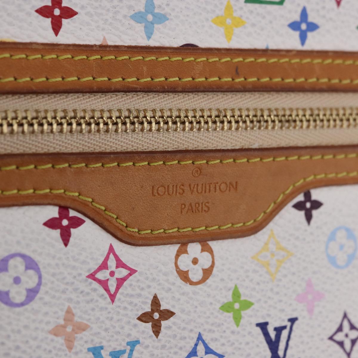 LOUIS VUITTON Monogram Multicolor Pochette GM Pouch White M60027 LV Auth 184418A