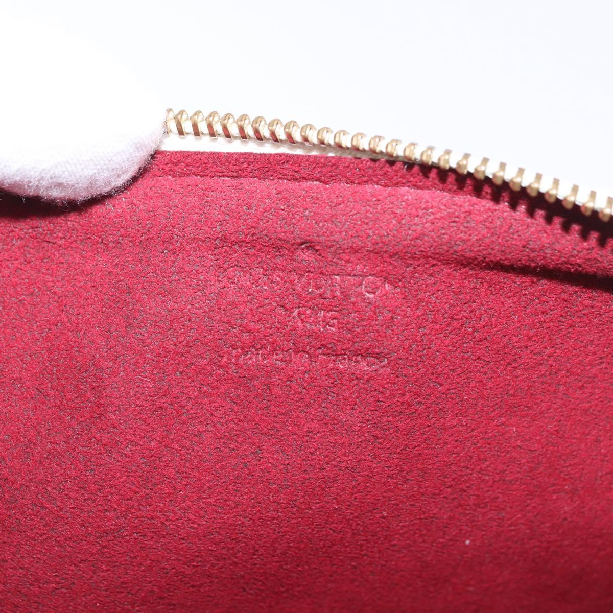 LOUIS VUITTON Monogram Multicolor Pochette GM Pouch White M60027 LV Auth 184418A
