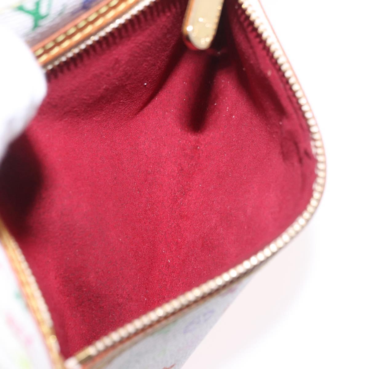 LOUIS VUITTON Monogram Multicolor Pochette GM Pouch White M60027 LV Auth 184418A