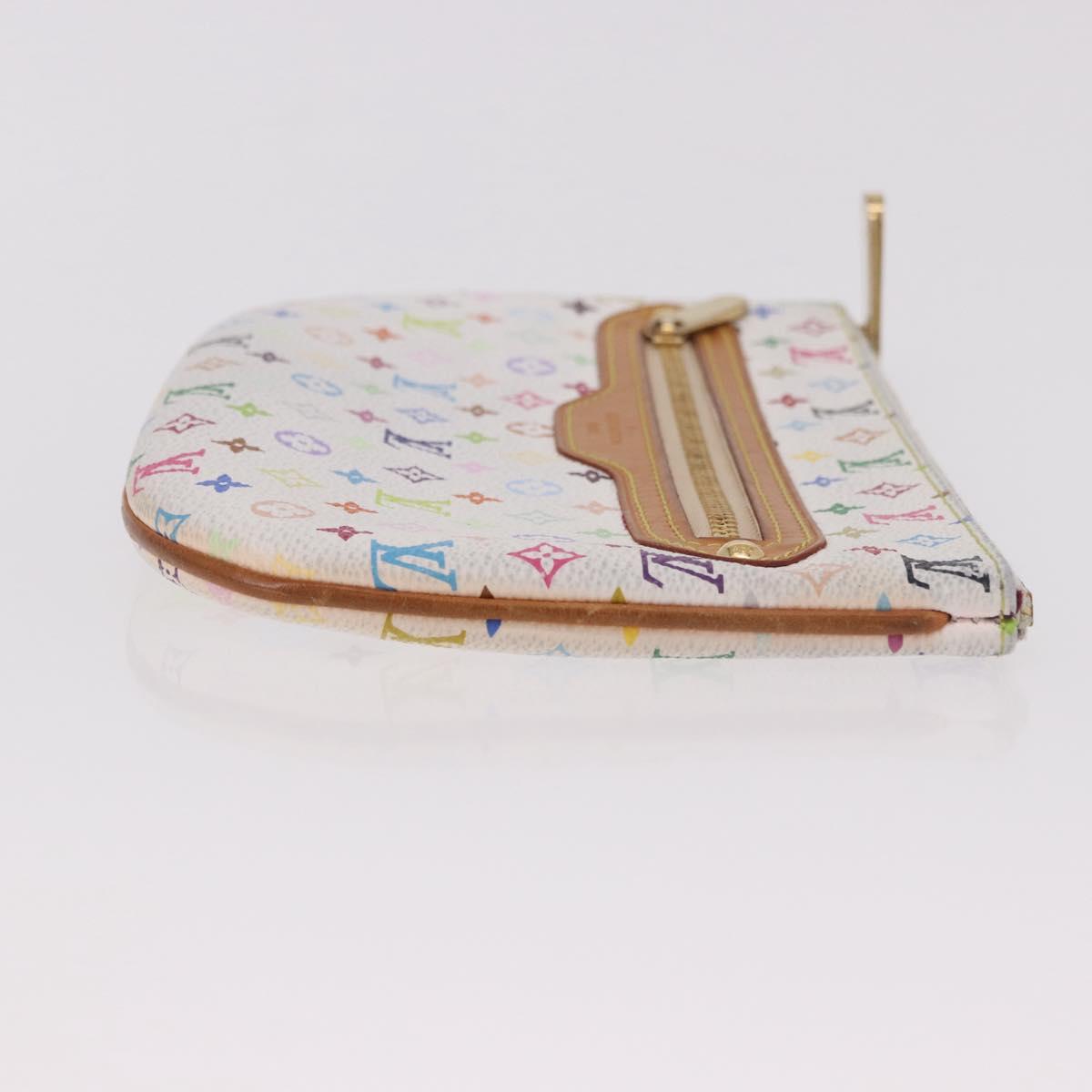 LOUIS VUITTON Monogram Multicolor Pochette GM Pouch White M60027 LV Auth 184418A