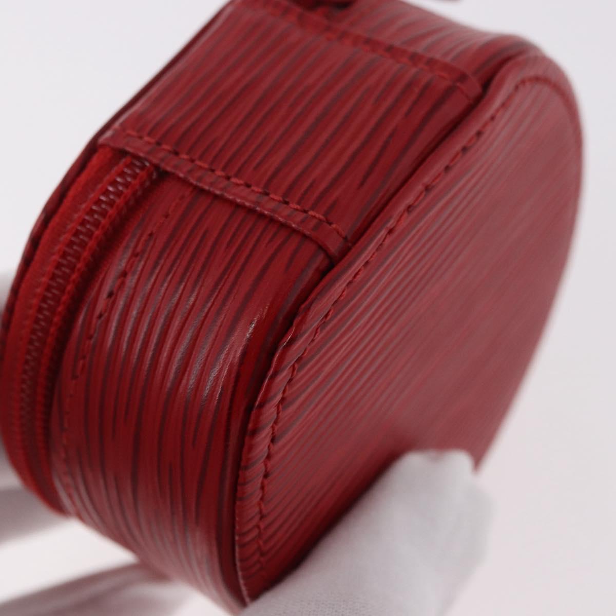 LOUIS VUITTON Epi Ecrin bijou 8 Jewelry Box Red M48227 LV Auth 184419V