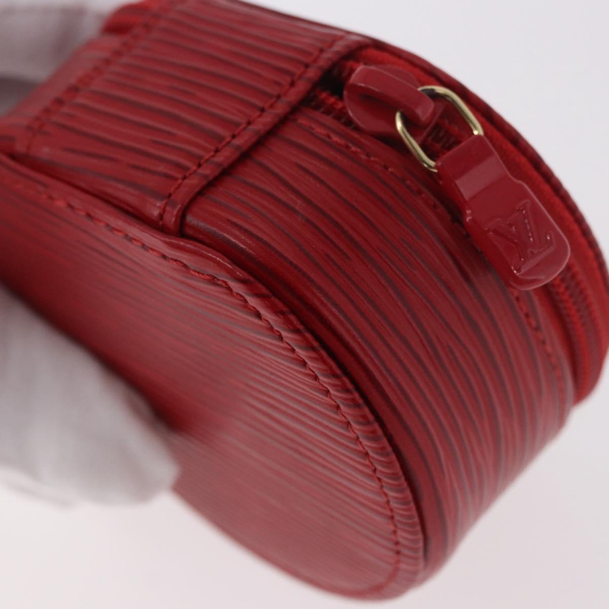 LOUIS VUITTON Epi Ecrin bijou 8 Jewelry Box Red M48227 LV Auth 184419V