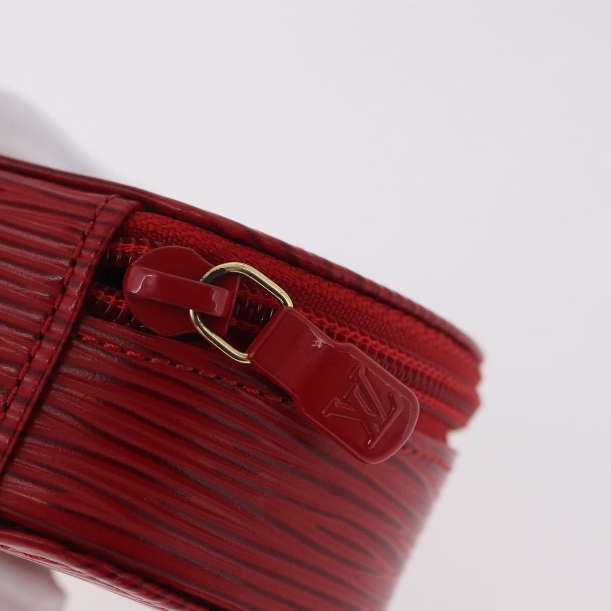 LOUIS VUITTON Epi Ecrin bijou 8 Jewelry Box Red M48227 LV Auth 184419V
