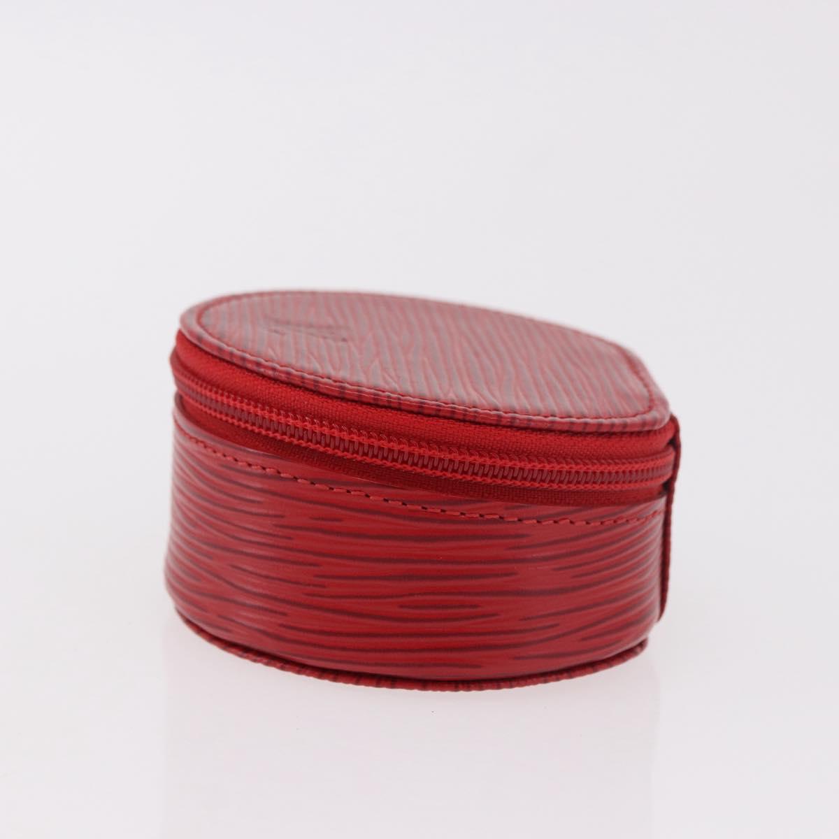 LOUIS VUITTON Epi Ecrin bijou 8 Jewelry Box Red M48227 LV Auth 184419V