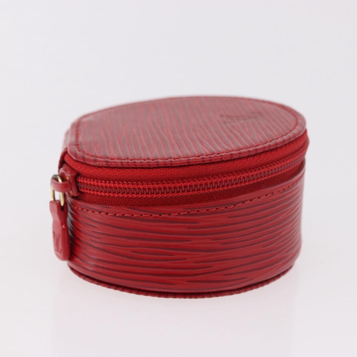 LOUIS VUITTON Epi Ecrin bijou 8 Jewelry Box Red M48227 LV Auth 184419V