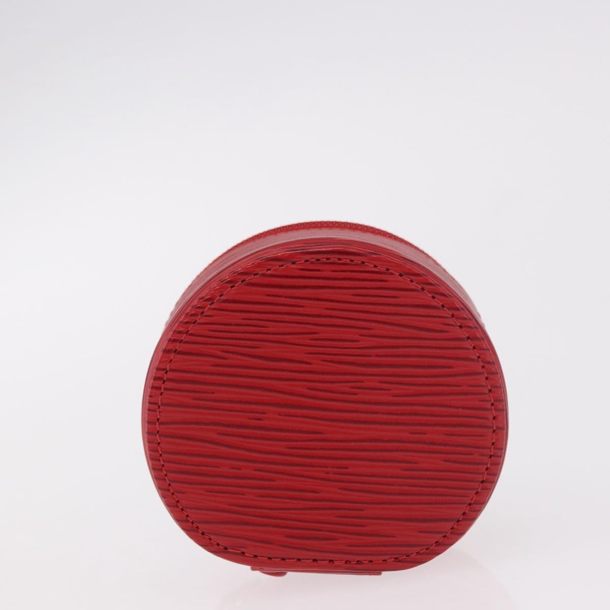 LOUIS VUITTON Epi Ecrin bijou 8 Jewelry Box Red M48227 LV Auth 184419V