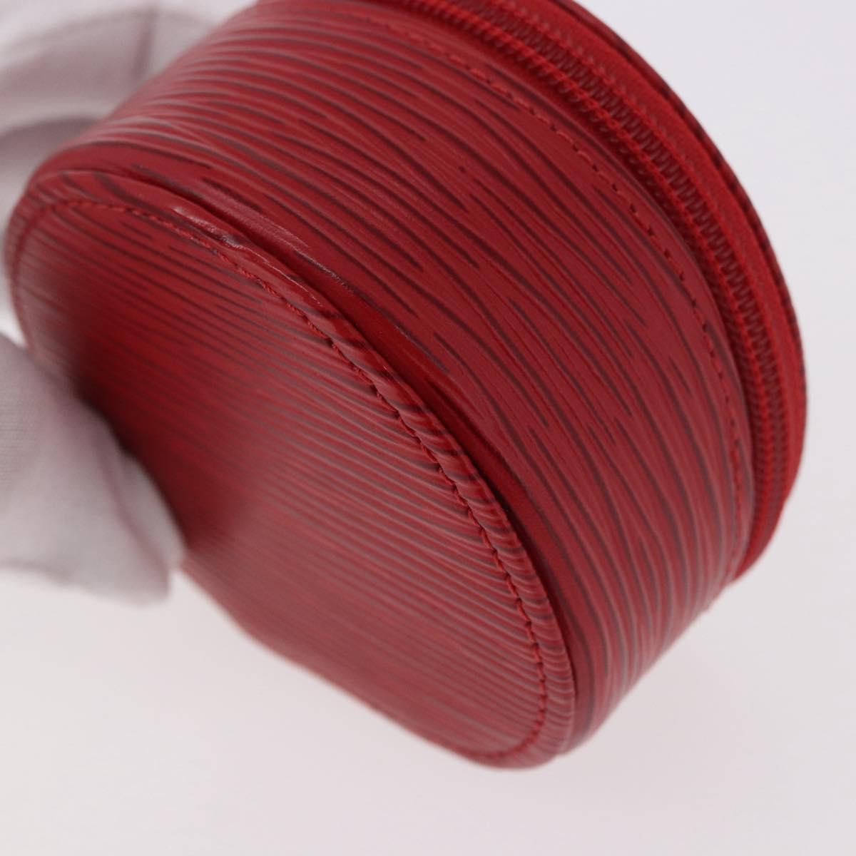 LOUIS VUITTON Epi Ecrin bijou 8 Jewelry Box Red M48227 LV Auth 184419V