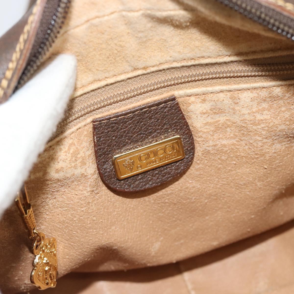 GUCCI GG Supreme Shoulder Bag PVC Beige Gold 007 084 0092 Auth 184480