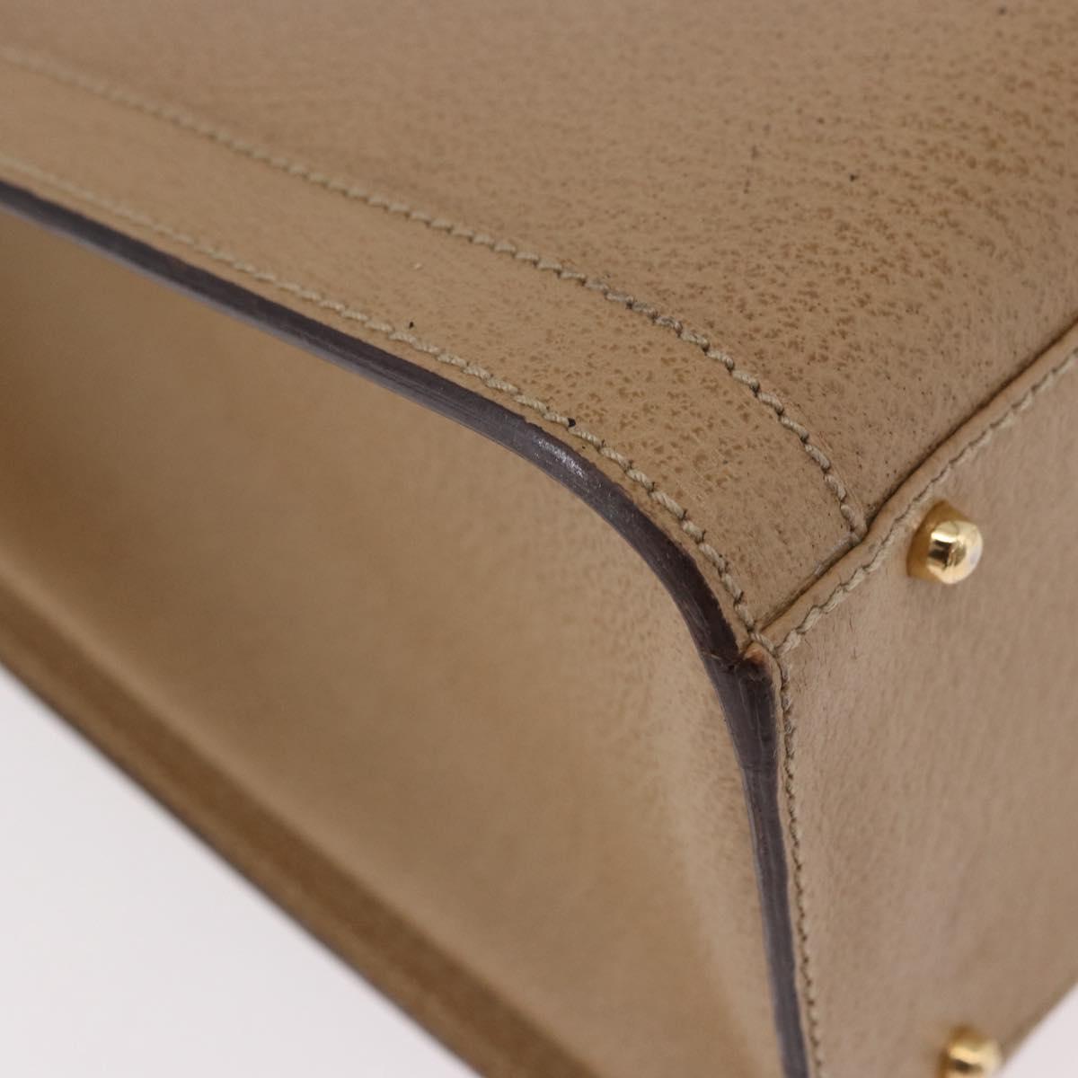 GUCCI Bamboo Hand Bag Leather Brown Gold 002 0260 2615 Auth 184492